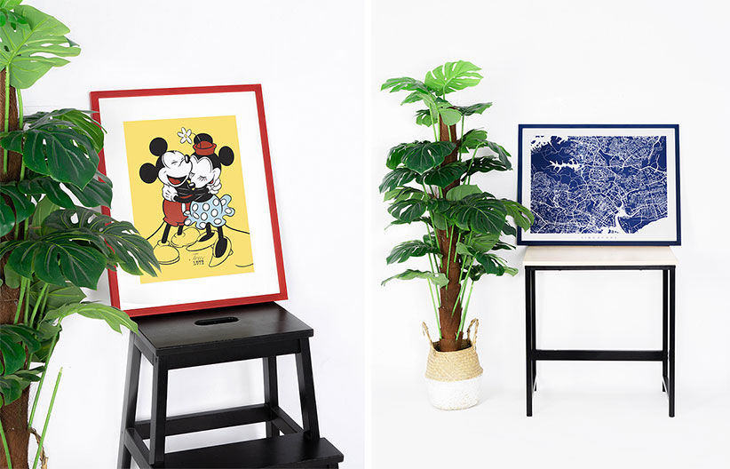 Pictures inside frames taken by us
